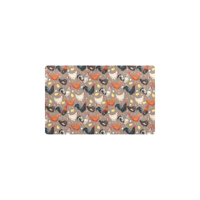 Chicken Evolution Pattern Kitchen Mat