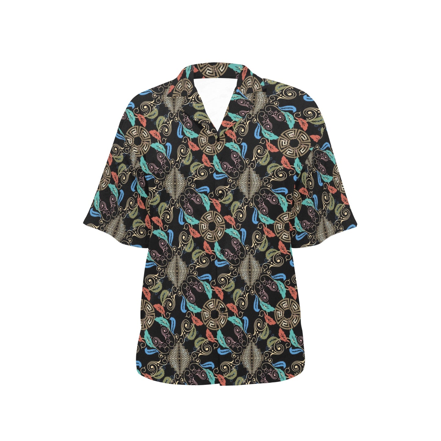 Ancient Greek Print Design LKS308 Women's Hawaiian Shirt