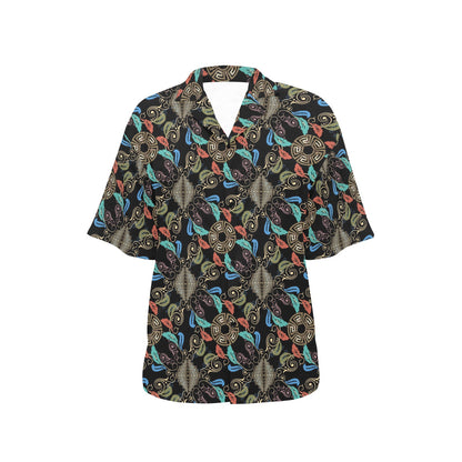 Ancient Greek Print Design LKS308 Women's Hawaiian Shirt