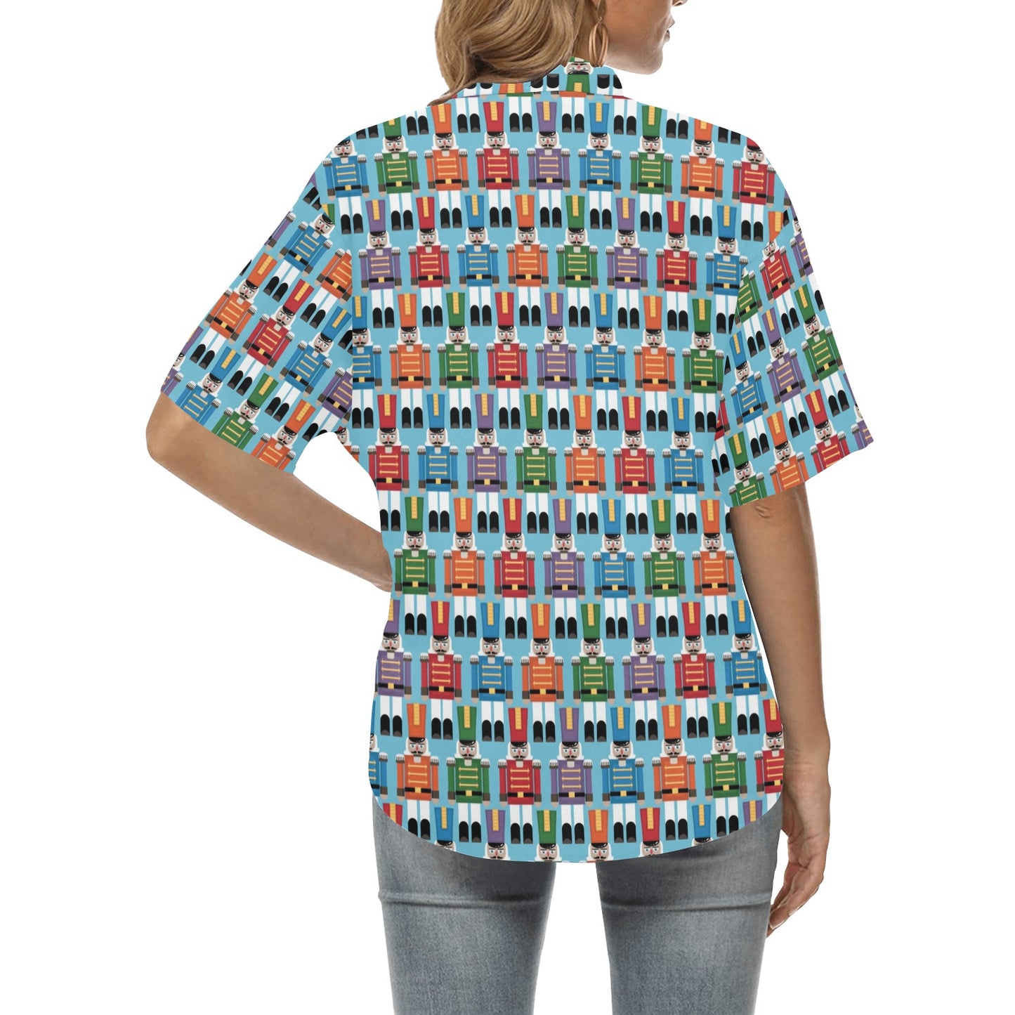 Nutcracker Pattern Print Design A02 Women's Hawaiian Shirt