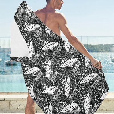 Tribal Pattern Print Design LKS308 Beach Towel 32" x 71"