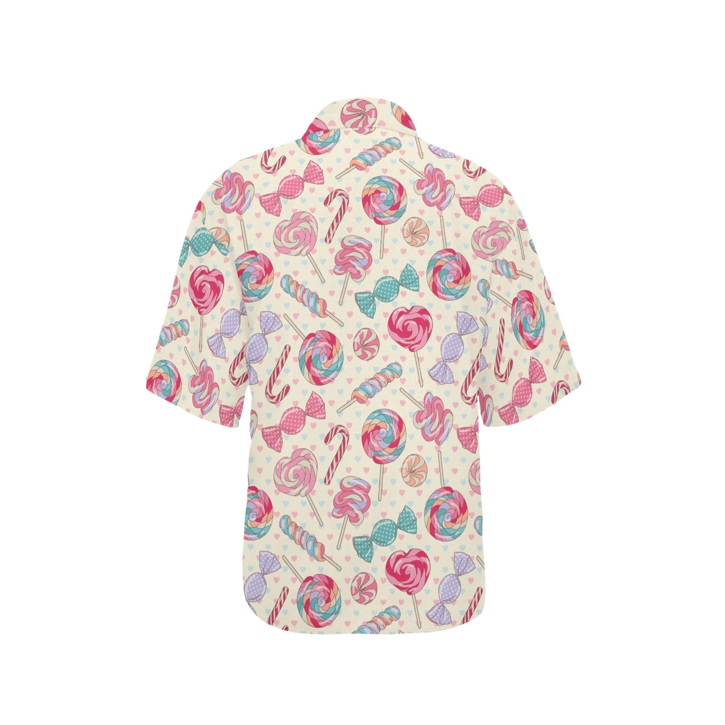 Candy Pattern Print Design CA04 Women's Hawaiian Shirt
