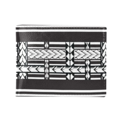 Samoan Tattoo Print Design LKS304 Men's ID Card Wallet