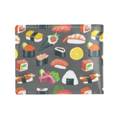 Sushi Print Design LKS302 Men's ID Card Wallet