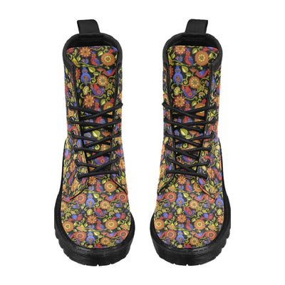 Steampunk Bird Design Themed Print Women's Boots