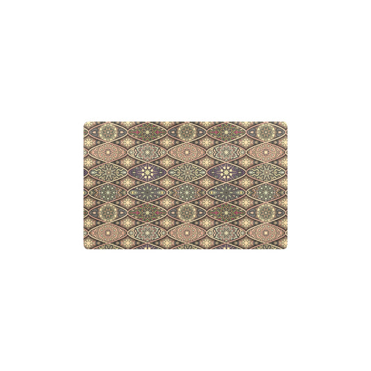 Mandala Motif Themed Design Print Kitchen Mat