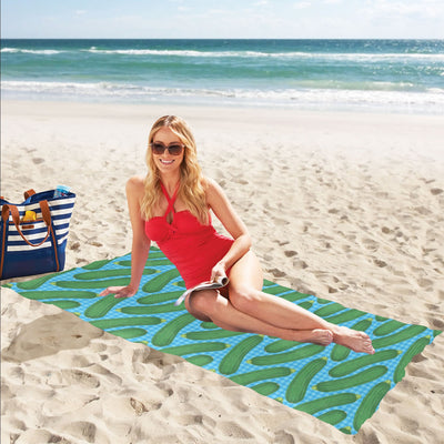 Zucchini Print Design LKS301 Beach Towel 32" x 71"