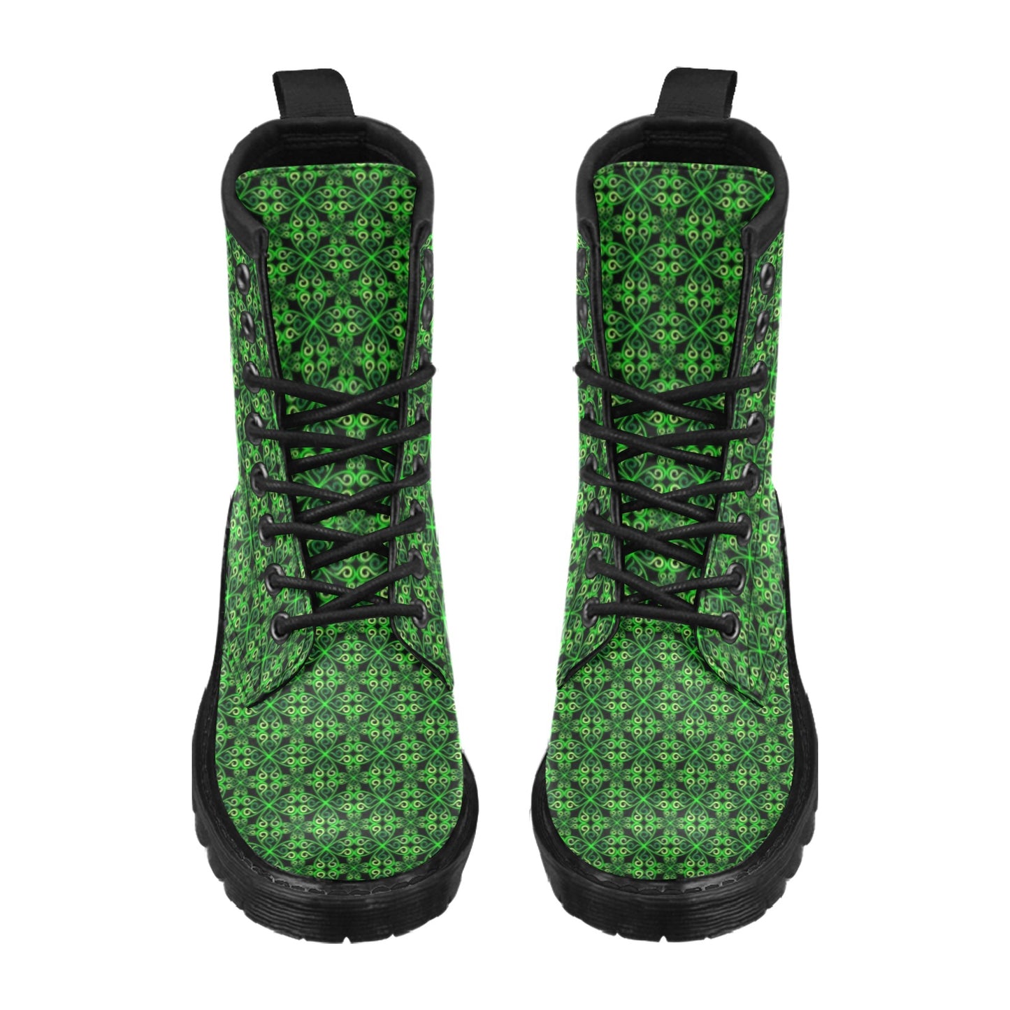 Celtic Green Neon Design Women's Boots
