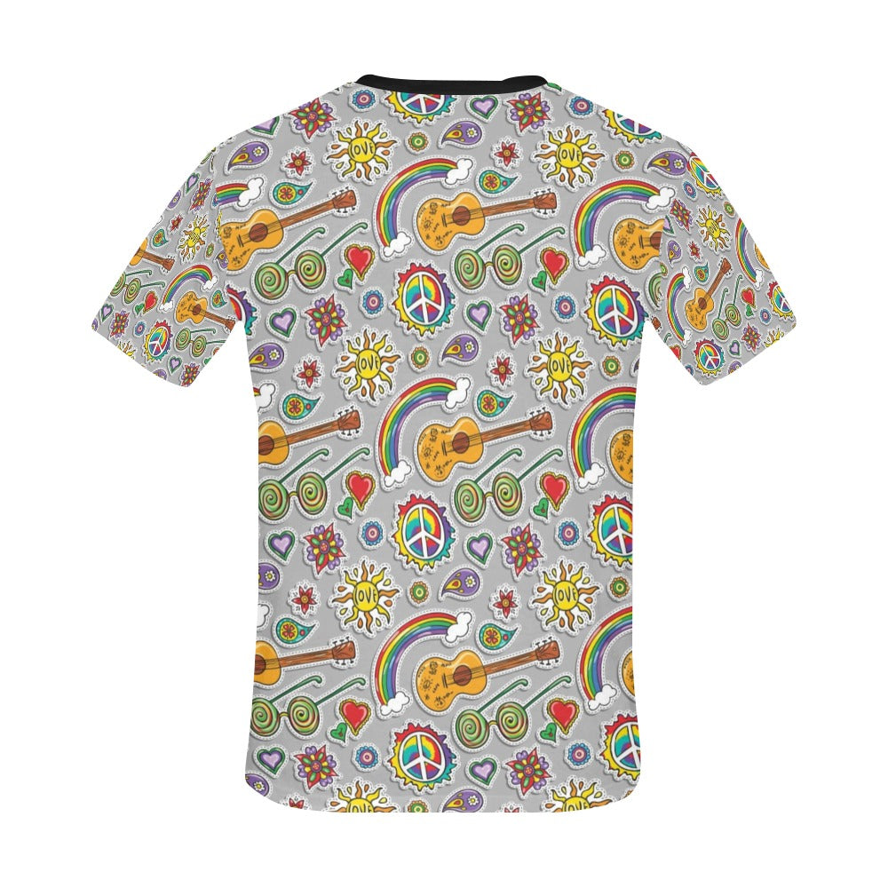 Hippie Print Design LKS306 Men's All Over Print T-shirt
