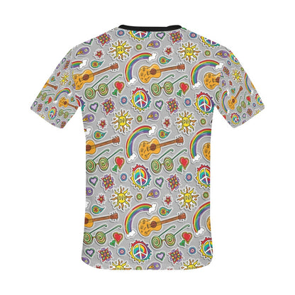 Hippie Print Design LKS306 Men's All Over Print T-shirt