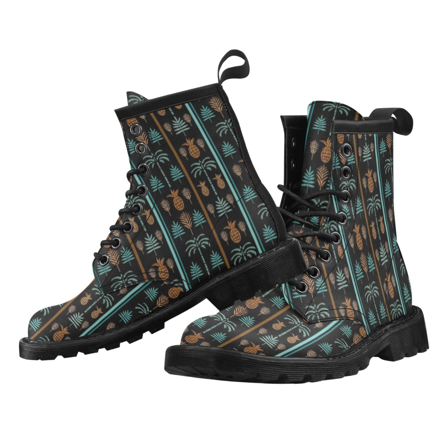Hawaiian Themed Pattern Print Design H023 Women's Boots