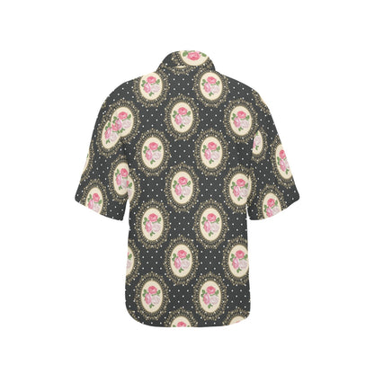 Rose Pattern Print Design RO015 Women's Hawaiian Shirt