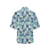 Fern Leave Summer Print Pattern Women's Hawaiian Shirt