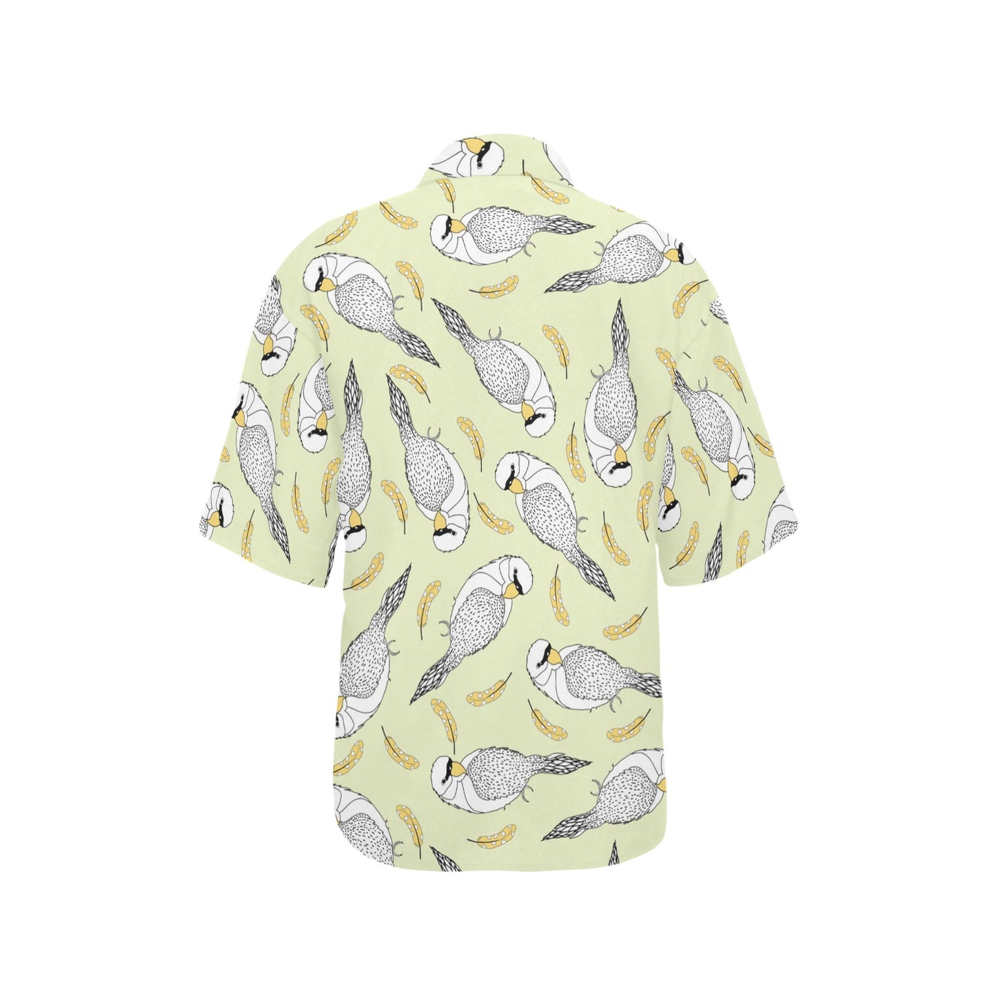 Parakeet Pattern Print Design A03 Women's Hawaiian Shirt