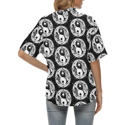 Yin Yang Koi Fish Women's Hawaiian Shirt