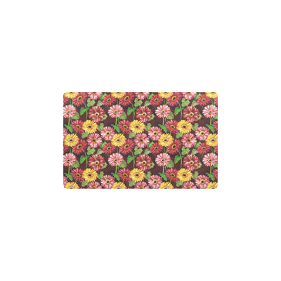 Daisy Gerbera Print Pattern Kitchen Mat