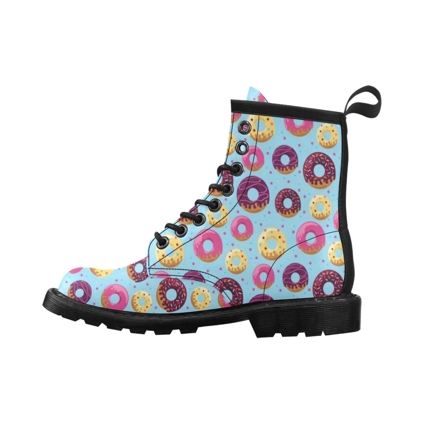 Donut Pattern Print Design DN07 Women's Boots