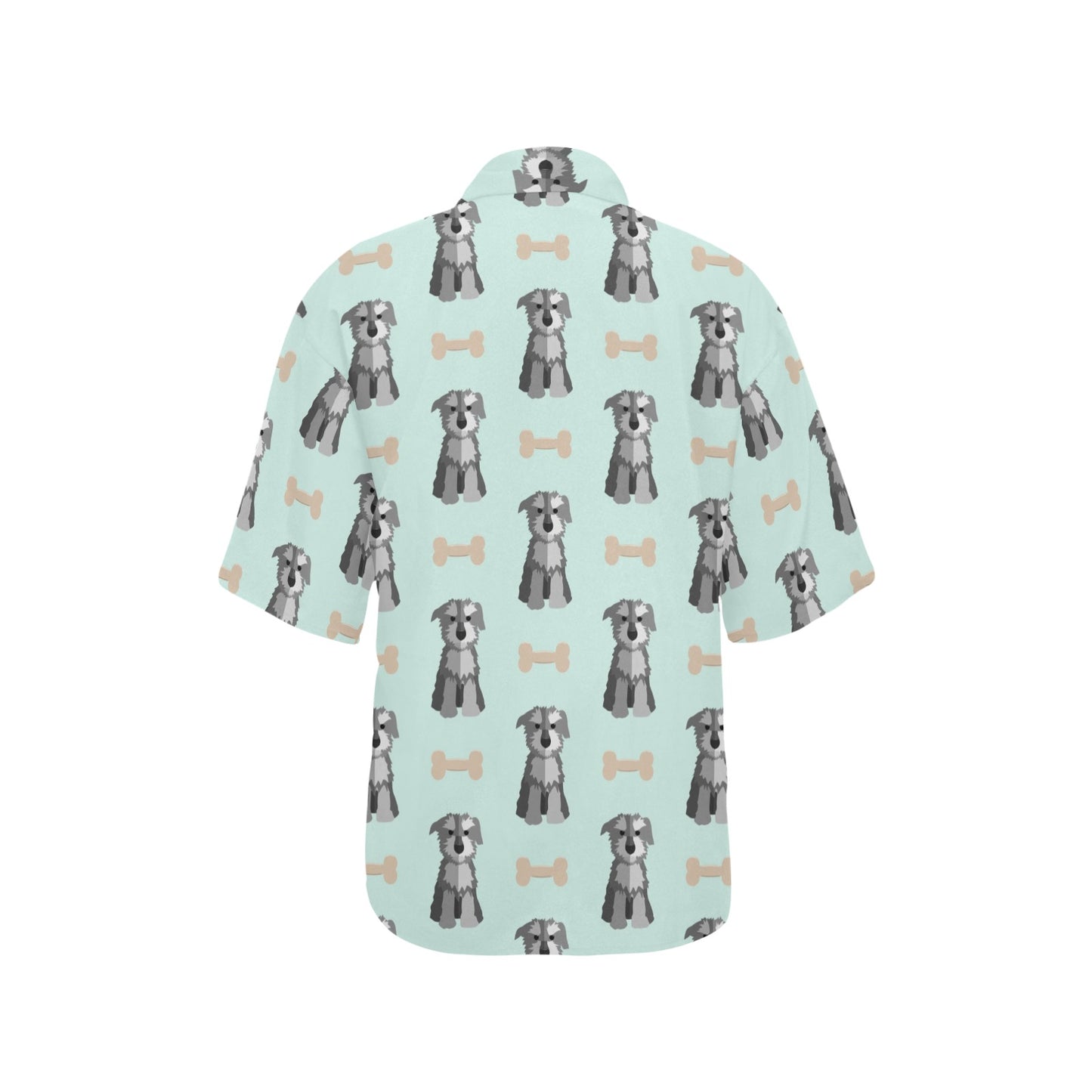 Schnauzers Pattern Print Design A03 Women's Hawaiian Shirt