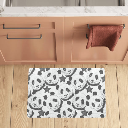 Panda Pattern Print Design A02 Kitchen Mat