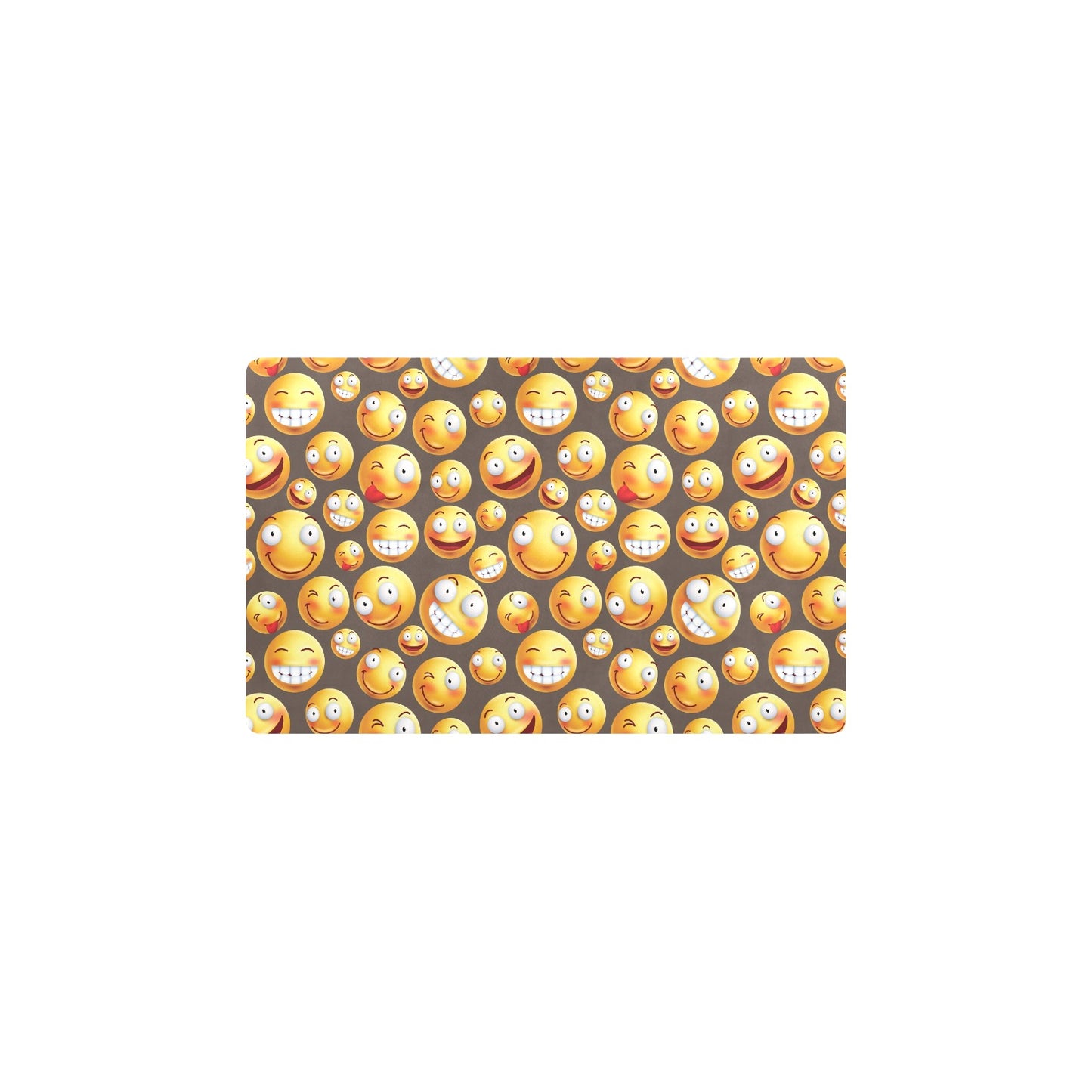 Smiley Face Emoji Print Design LKS303 Kitchen Mat
