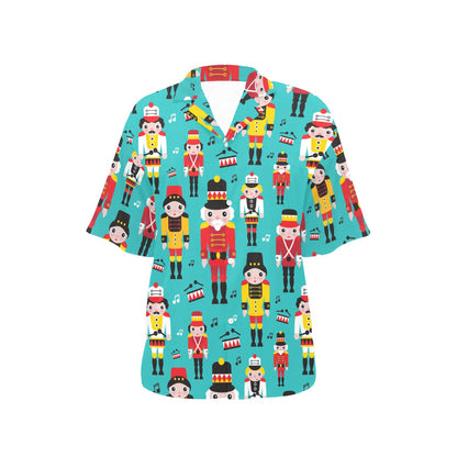 Nutcracker Pattern Print Design A03 Women's Hawaiian Shirt