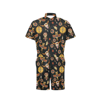 Native American Symbol Pattern Men's Romper