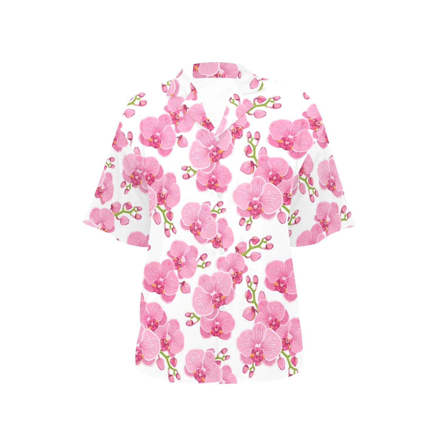 Orchid Pink Pattern Print Design OR07 Women's Hawaiian Shirt