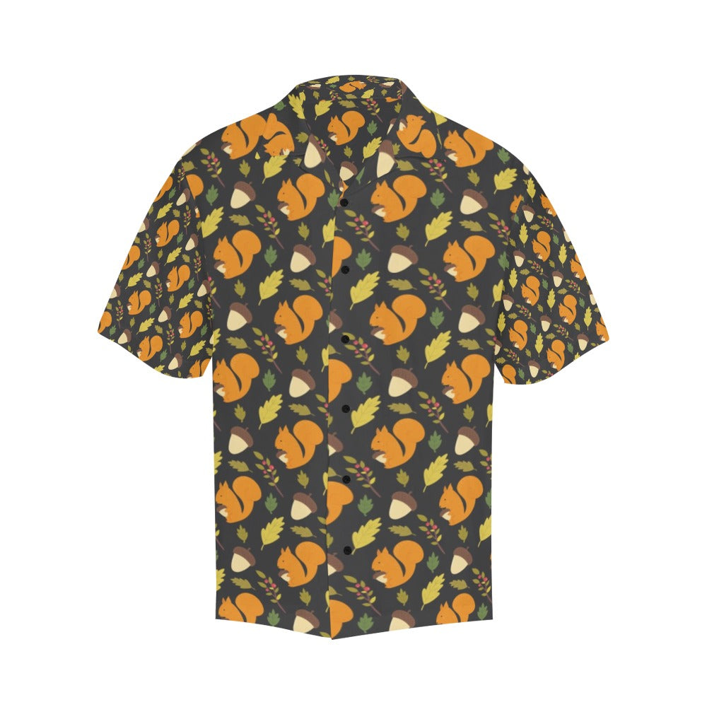 Squirrel Print Design LKS301 Men's Hawaiian Shirt