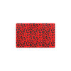 Leopard Red Skin Print Kitchen Mat