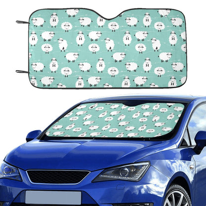 Sheep Print Design LKS404 Car front Windshield Sun Shade