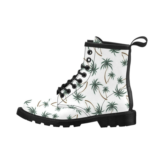 Palm Tree Pattern Print Design PT07 Women's Boots