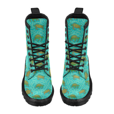 Sea Turtle Pattern Print Design T010 Women's Boots