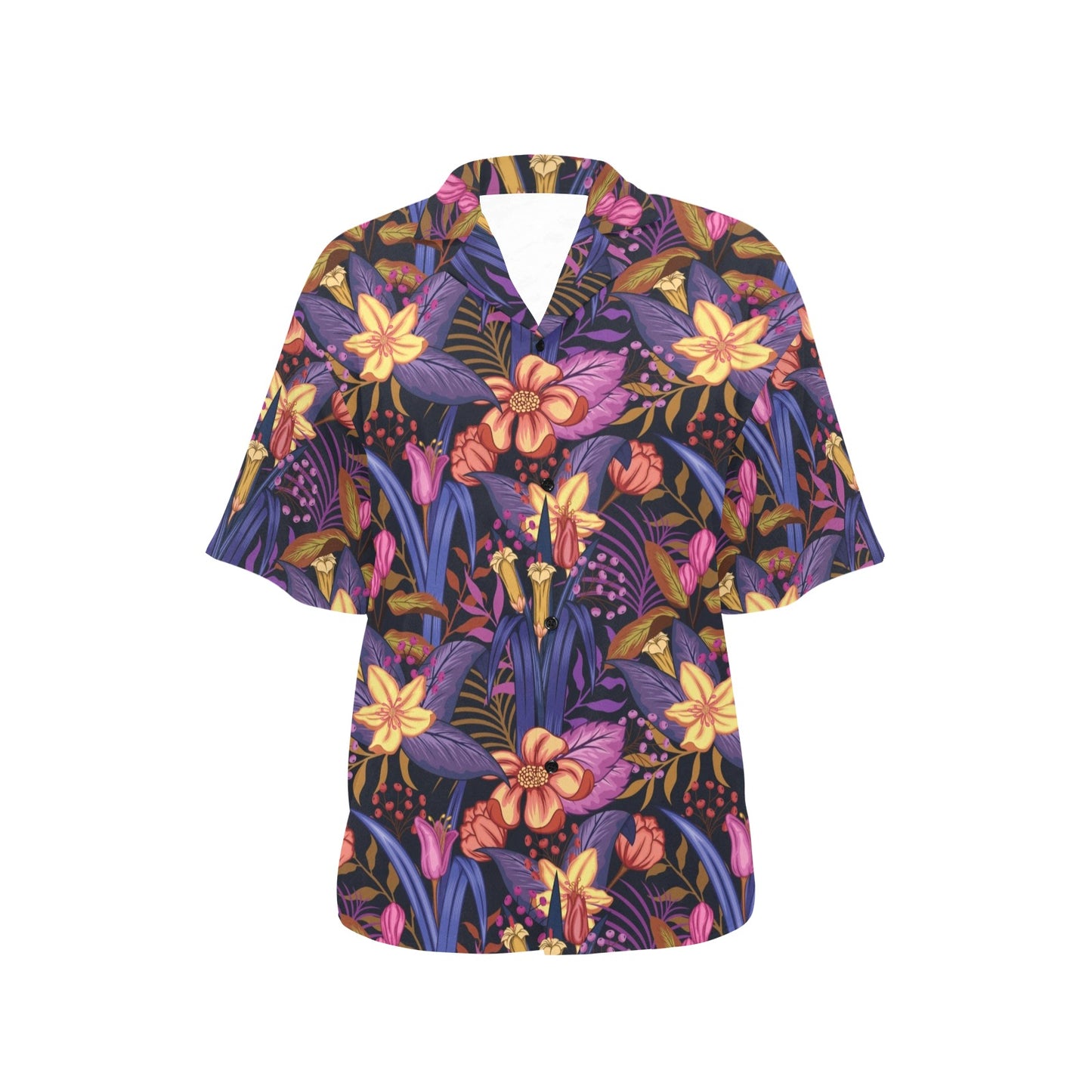 Lily Pattern Print Design LY016 Women's Hawaiian Shirt