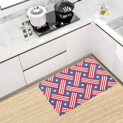 American flag Pattern Kitchen Mat