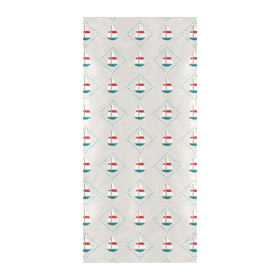 Sailboat Print Design LKS301 Beach Towel 32" x 71"