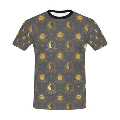 Sun Moon Print Design LKS305 Men's All Over Print T-shirt