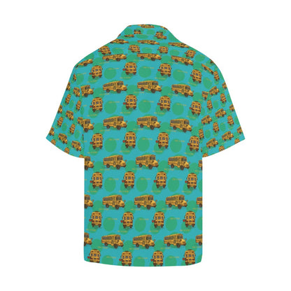 School Bus Print Design LKS308 Men's Hawaiian Shirt