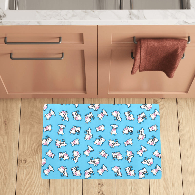 Cow Pattern Print Design 01 Kitchen Mat