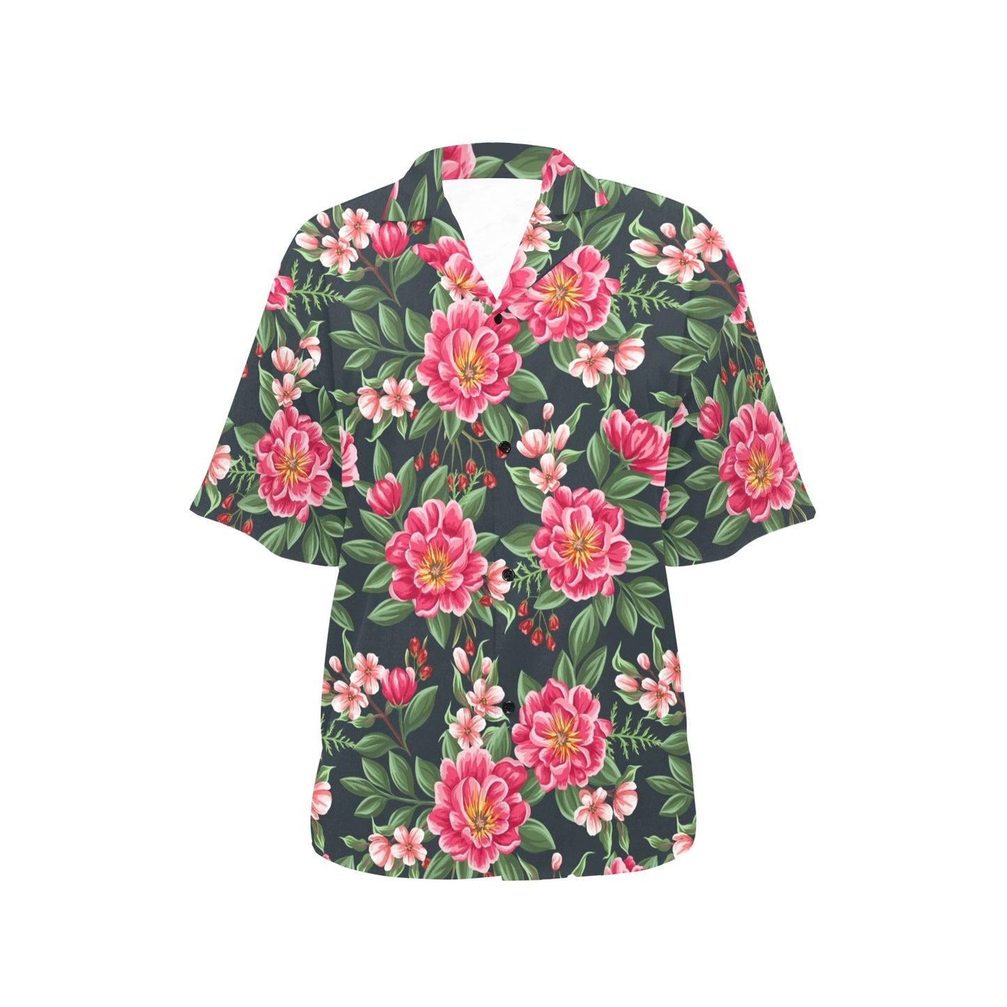 Summer Floral Pattern Print Design SF06 Women's Hawaiian Shirt