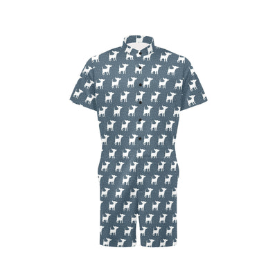 Chihuahua Pattern Print Design 03 Men's Romper