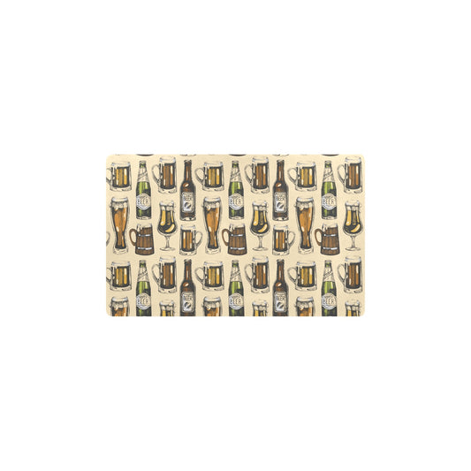 Beer Pattern Print Design 04 Kitchen Mat