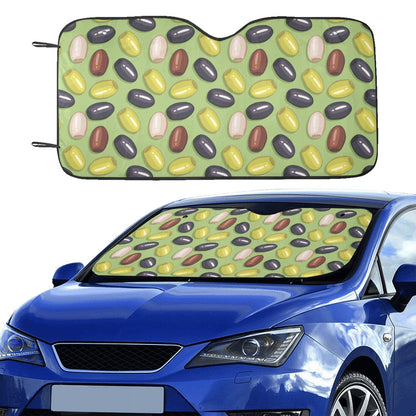 Olive Print Design LKS301 Car front Windshield Sun Shade
