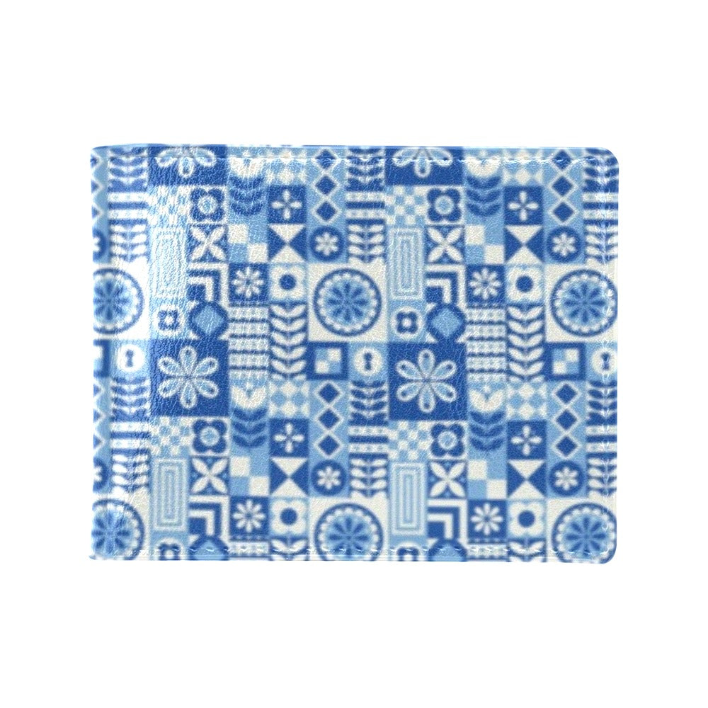 Swedish Print Pattern Men's ID Card Wallet
