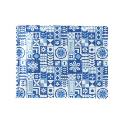 Swedish Print Pattern Men's ID Card Wallet