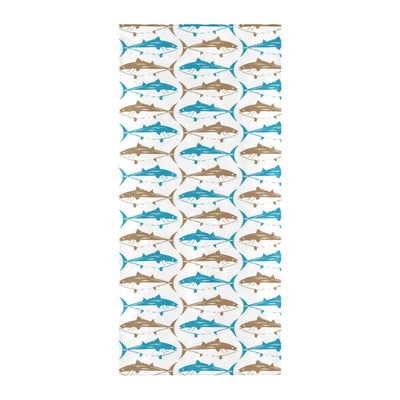 Tuna Fish Print Design LKS301 Beach Towel 32" x 71"