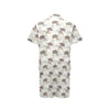 Sea Turtle Pattern Print Design T07 Men's Romper