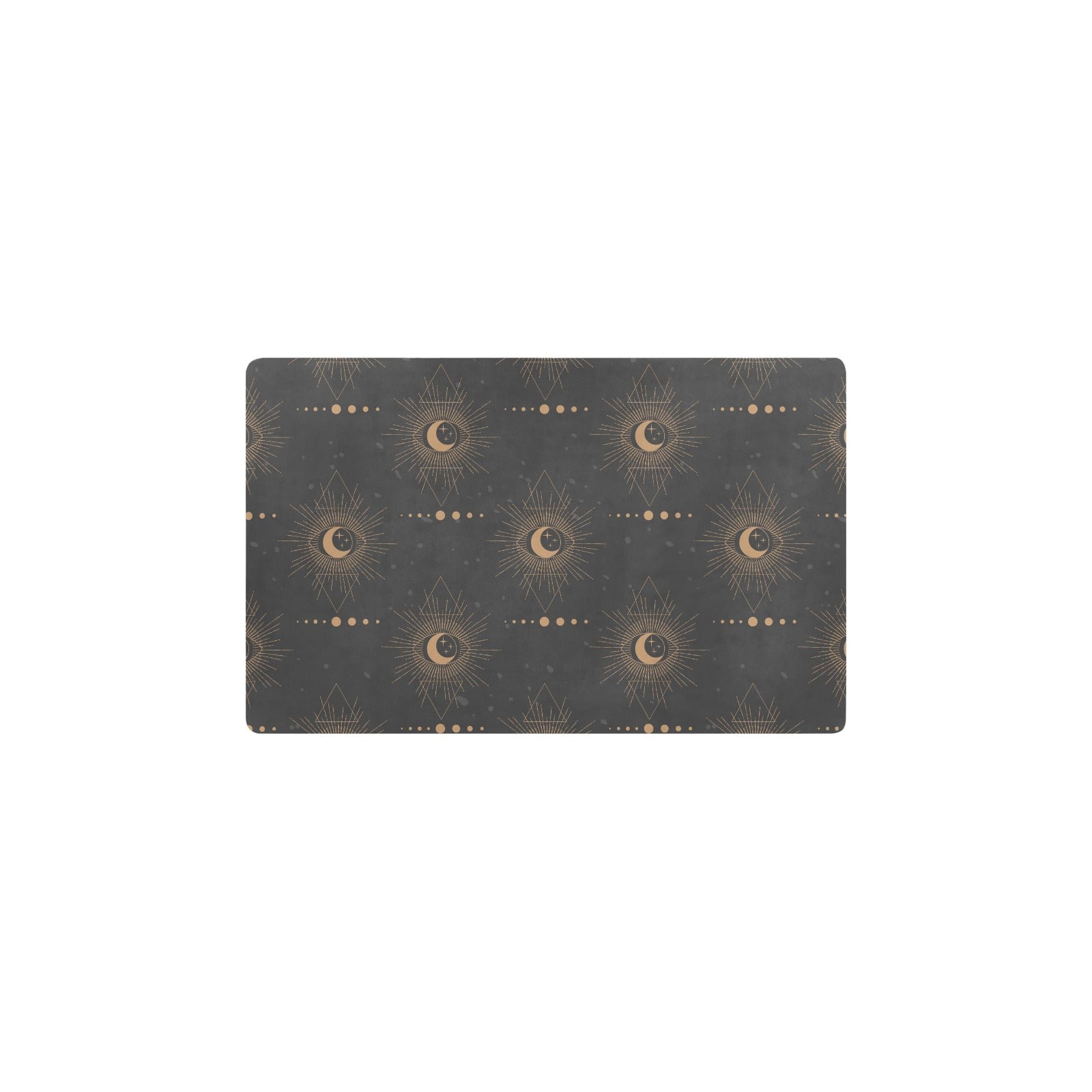 Moon Boho Pattern Print Design 02 Kitchen Mat