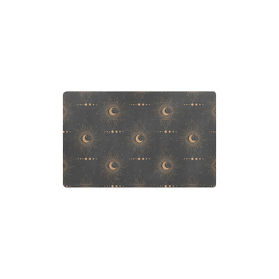 Moon Boho Pattern Print Design 02 Kitchen Mat