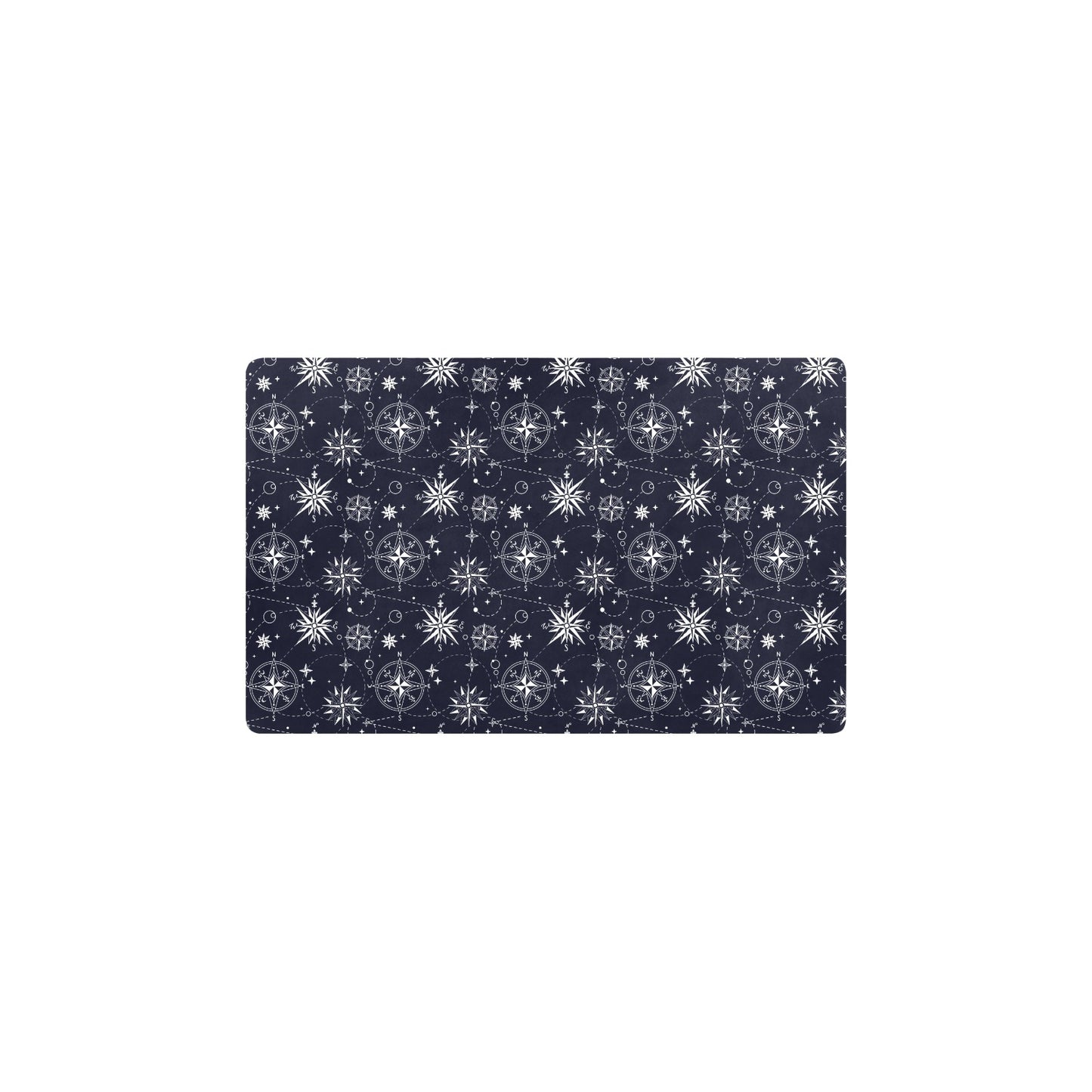 Nautical Sky Design Themed Print Kitchen Mat