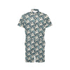 Wave Art Print Men's Romper